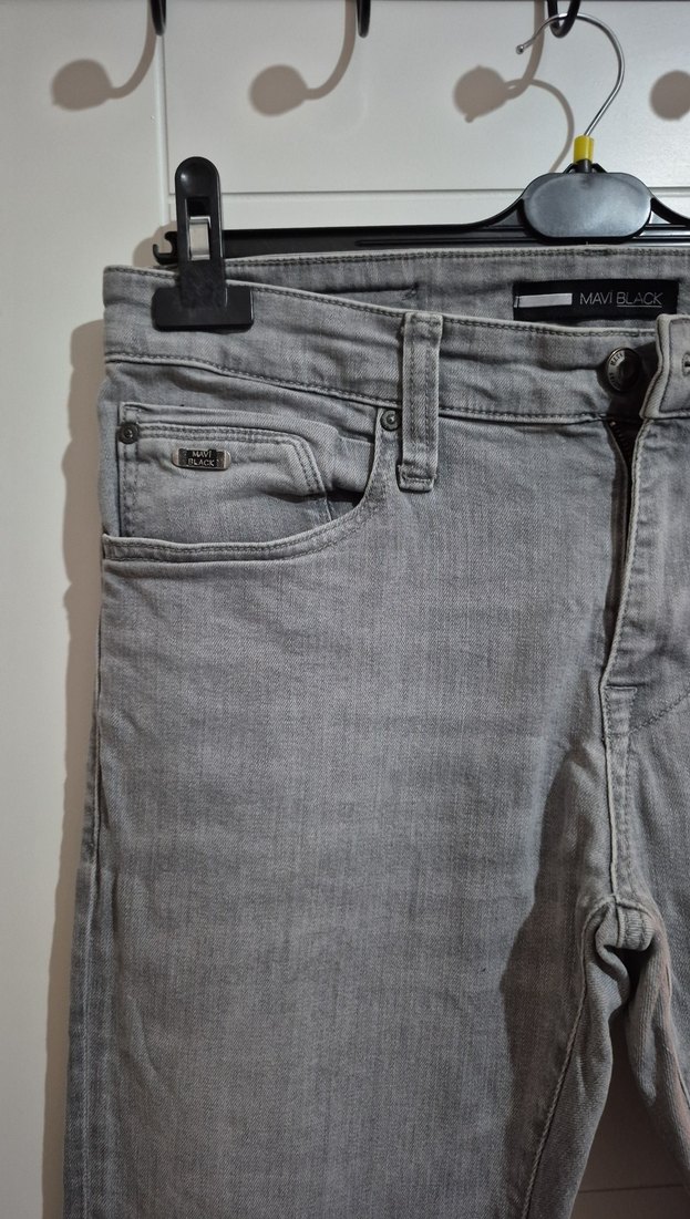 Gri Erkek Denim Jean Pantolon - Görsel 2