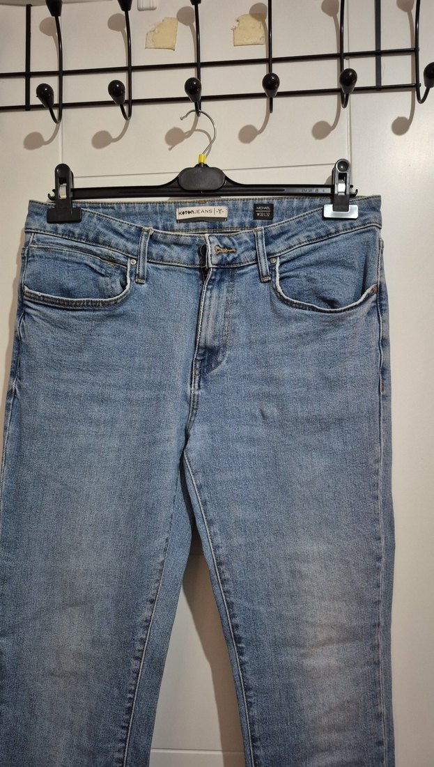 Erkek Mavi Denim Regular Fit Jean - Görsel 3