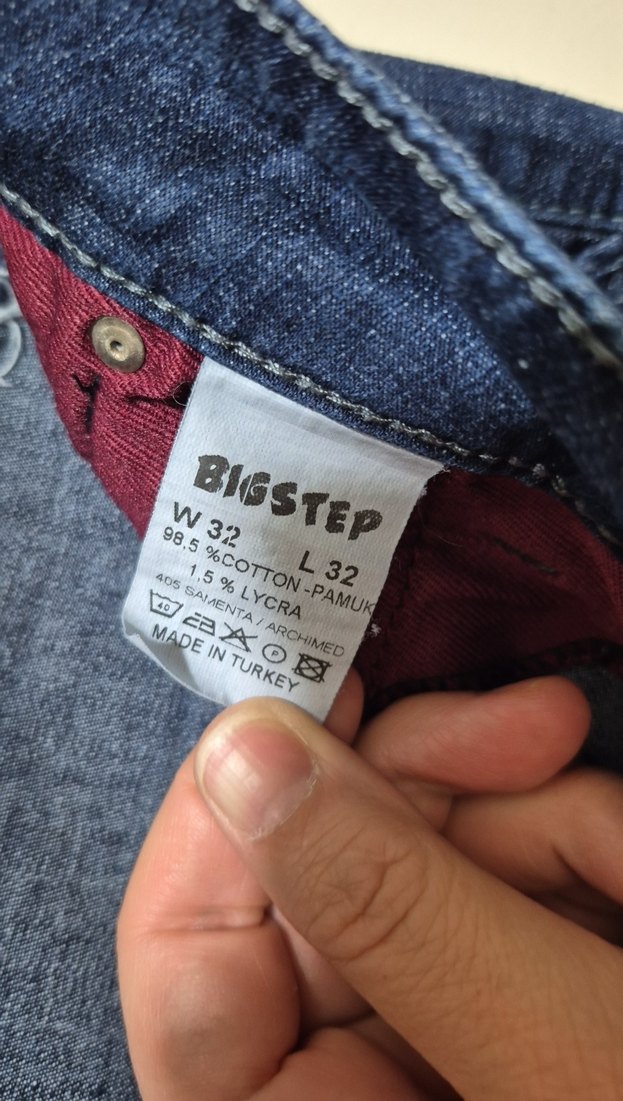 Kadın Lacivert Bol Kesim Midi Kot Pantolon - Görsel 4