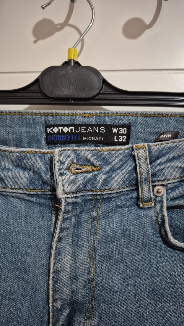 Erkek Mavi Denim Regular Fit Jean - Görsel 3