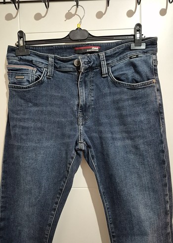 Erkek Lacivert Regular Fit Denim Jean - Görsel 3