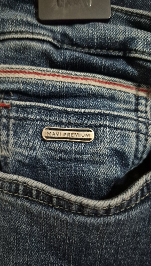 Erkek Lacivert Regular Fit Denim Jean - Görsel 5