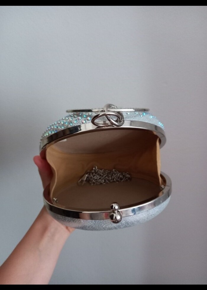 Işıltılı düğün abiye çantası - Görsel 3