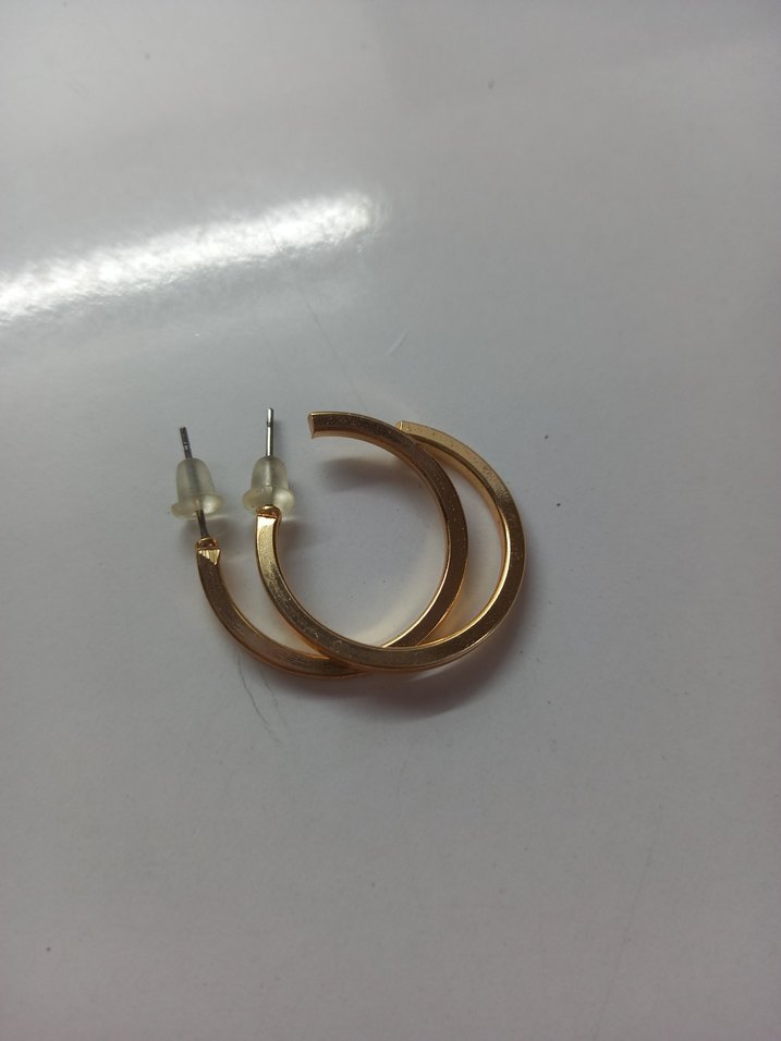 Altın Renk Midi Minimalist Küpe Seti - Görsel 3