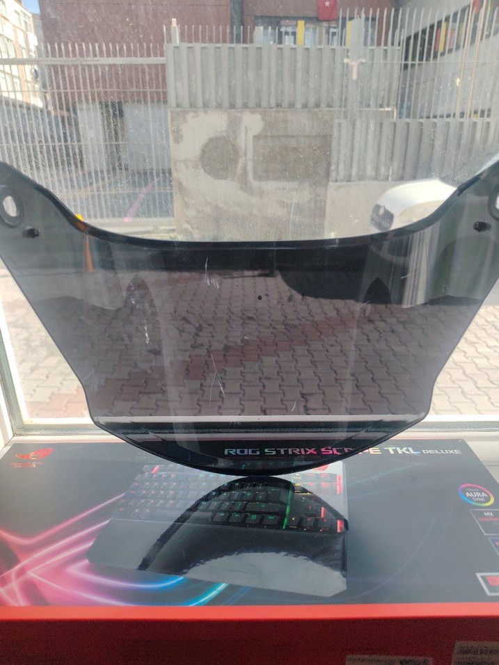 Sway matt black vizör - Görsel 4