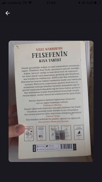  Felsefenin kısa tarihi