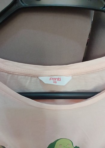 Pembe Baskılı Kısa Kollu Hamile Tişörtü - Görsel 5