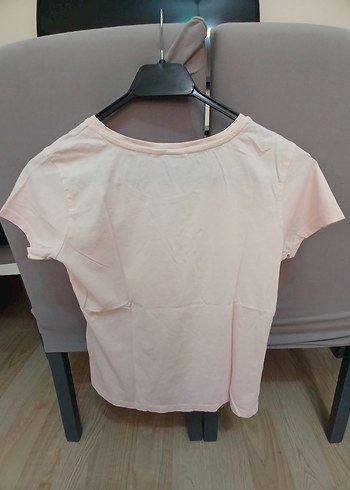 Pembe Baskılı Kısa Kollu Hamile Tişörtü - Görsel 2