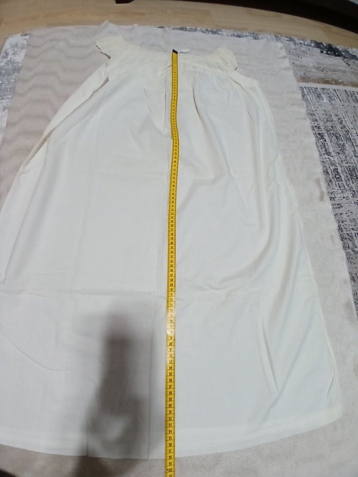 Beyaz Dantelli Hamile Gecelik - Görsel 3