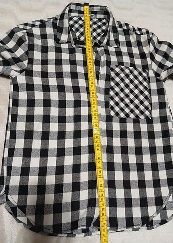 Gri Kareli Düğmeli çocuk Gömlek - Görsel 4