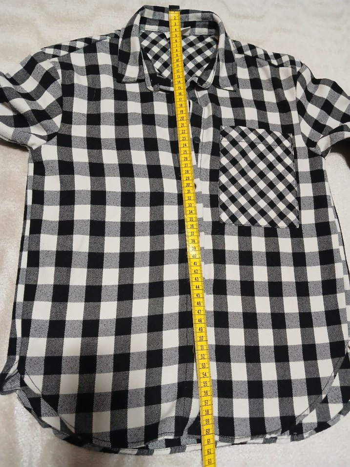 Gri Kareli Düğmeli çocuk Gömlek - Görsel 4