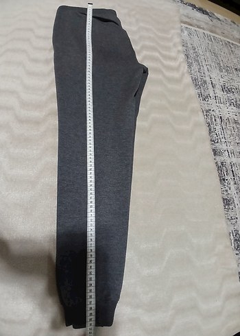 Gri Erkek Düğmeli Rahat Kesim Eşofman - Görsel 3