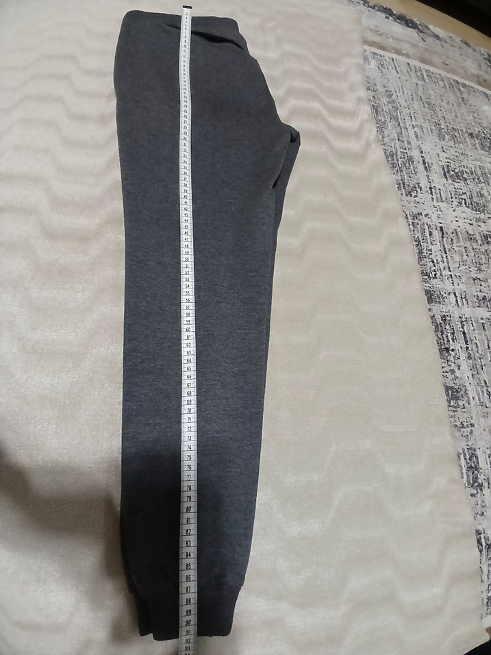 Gri Erkek Düğmeli Rahat Kesim Eşofman - Görsel 3