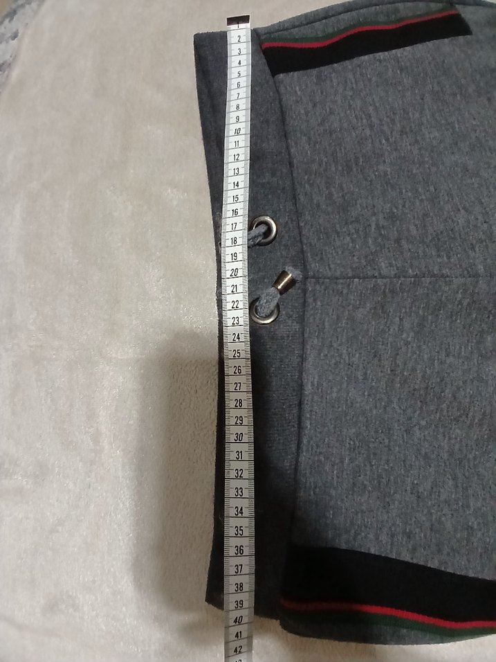 Gri Erkek Düğmeli Rahat Kesim Eşofman - Görsel 5