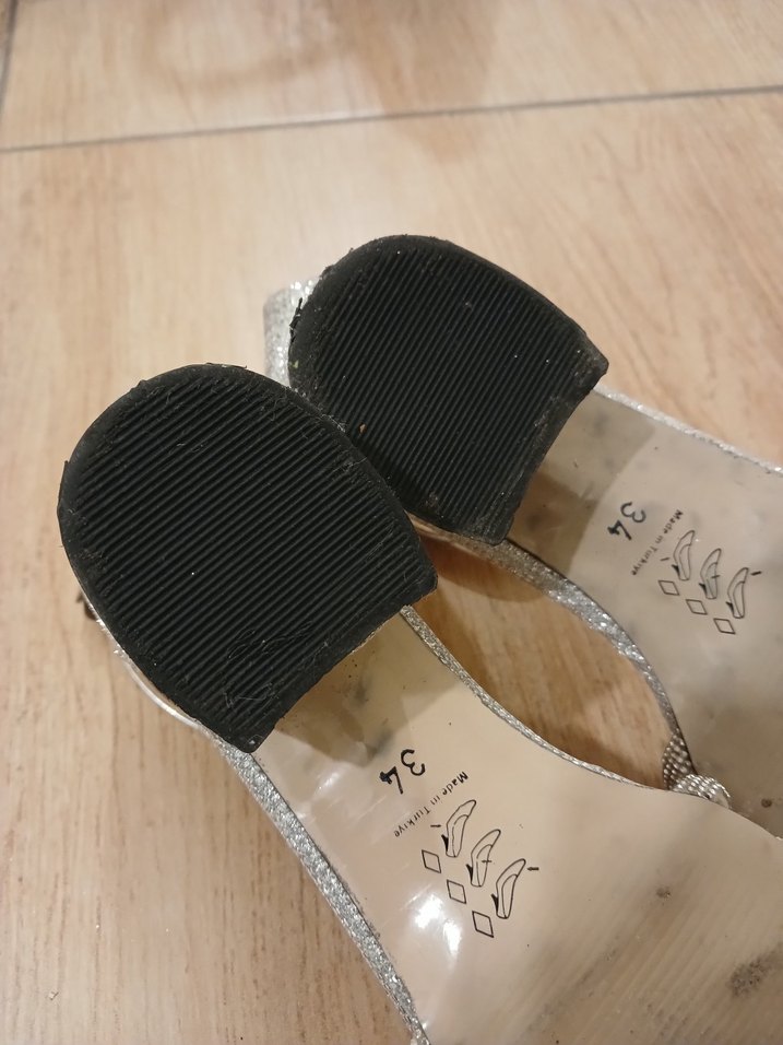 Bej Yılan Desenli Tokalı Topuklu Kadın Ayakkabı - Görsel 4