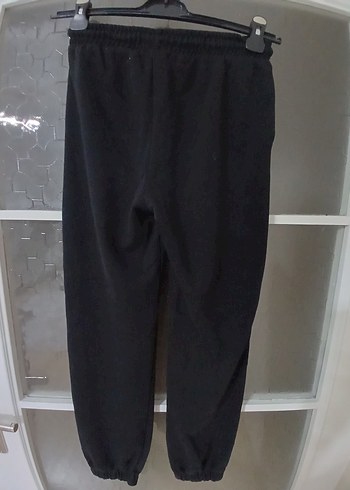 Siyah Kadın Salaş Sweatpant - Görsel 2