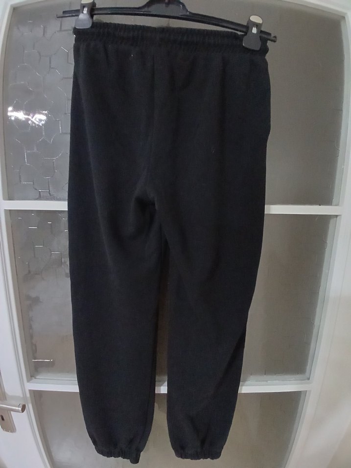 Siyah Kadın Salaş Sweatpant - Görsel 2