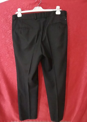 Düğmeli Siyah Regular Fit Erkek Pantolon - Görsel 2