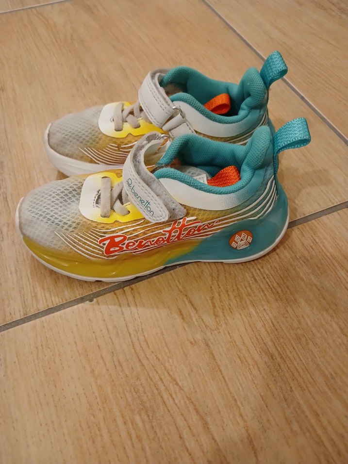 Kız Çocuk Çok Renkli Bağcıklı Spor Ayakkabı - Görsel 4