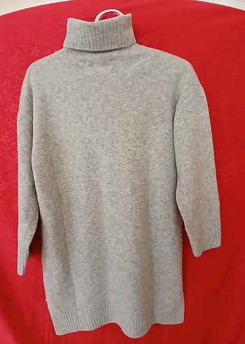 Gri Boğazlı Kadın Triko Kazak - Görsel 2