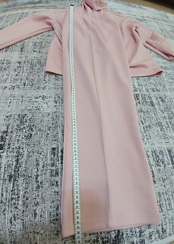 Pembe Kadın Midi Sweatshirt - Görsel 9