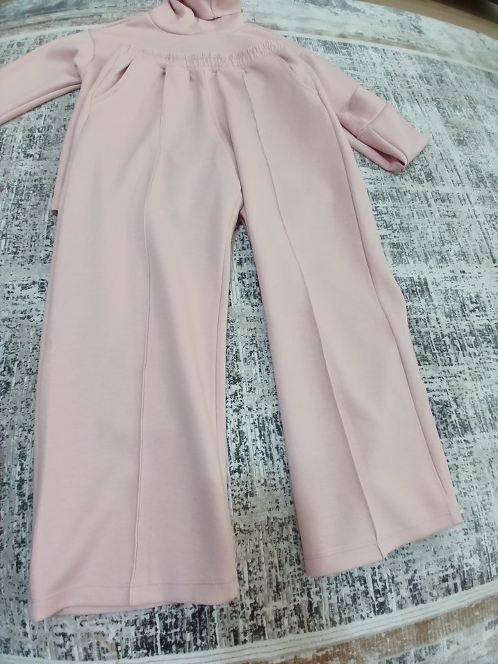 Pembe Kadın Midi Sweatshirt - Görsel 5