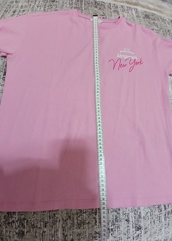 Pembe Baskılı Kısa Kollu Tişört - Görsel 4