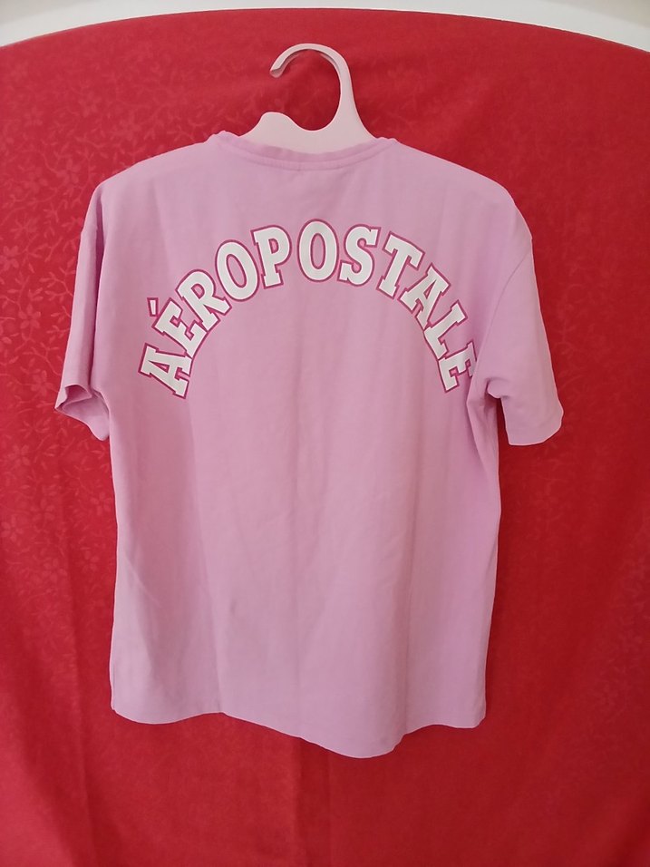 Pembe Baskılı Kısa Kollu Tişört - Görsel 2