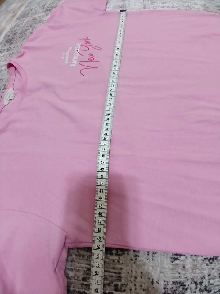 Pembe Baskılı Kısa Kollu Tişört - Görsel 3