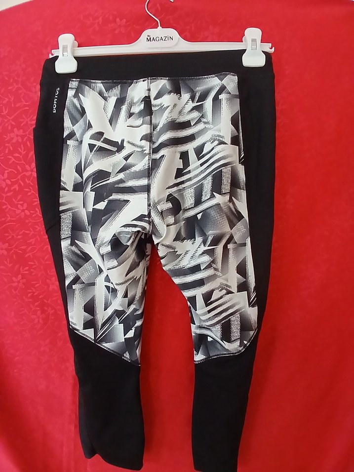 Kadın Gri Baskılı Spor Tayt - Görsel 2