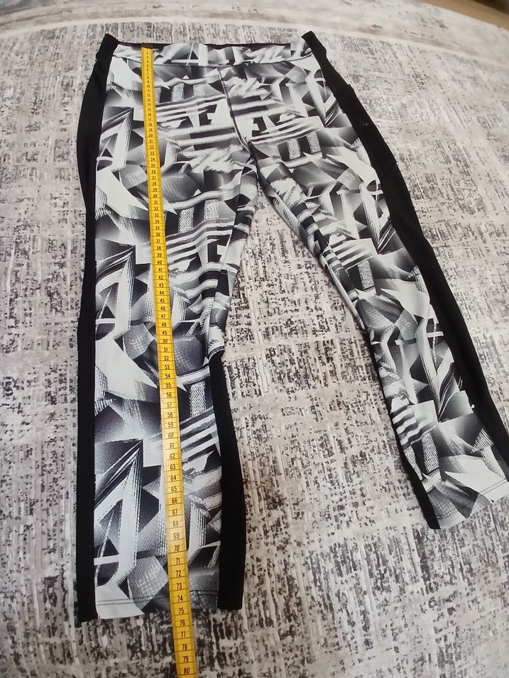 Kadın Gri Baskılı Spor Tayt - Görsel 3