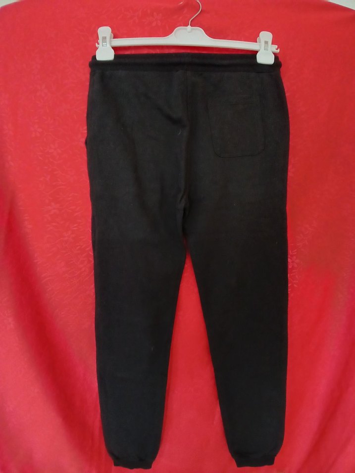 Siyah Rahat Kesim Kadın Eşofman Altı - Görsel 2