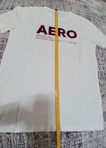 Beyaz Erkek AERO Baskılı Tişört - Görsel 4