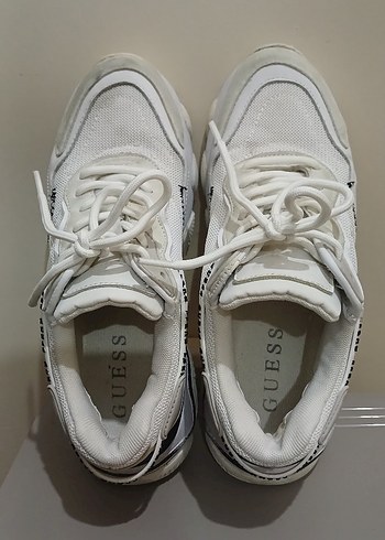 Guess Beyaz Kadın Sneakers Stiletto Topuklu Spor Ayakkabı