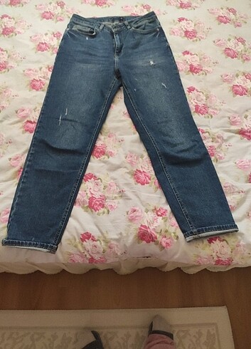 Yüksek bel mom jean