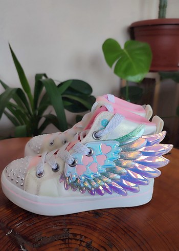 Skechers skechers Renkli Pullu Kız Çocuk Kanatlı Spor Ayakkabı