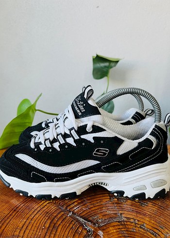 Skechers skechers Kadın Siyah-Beyaz Platform Spor Ayakkabı
