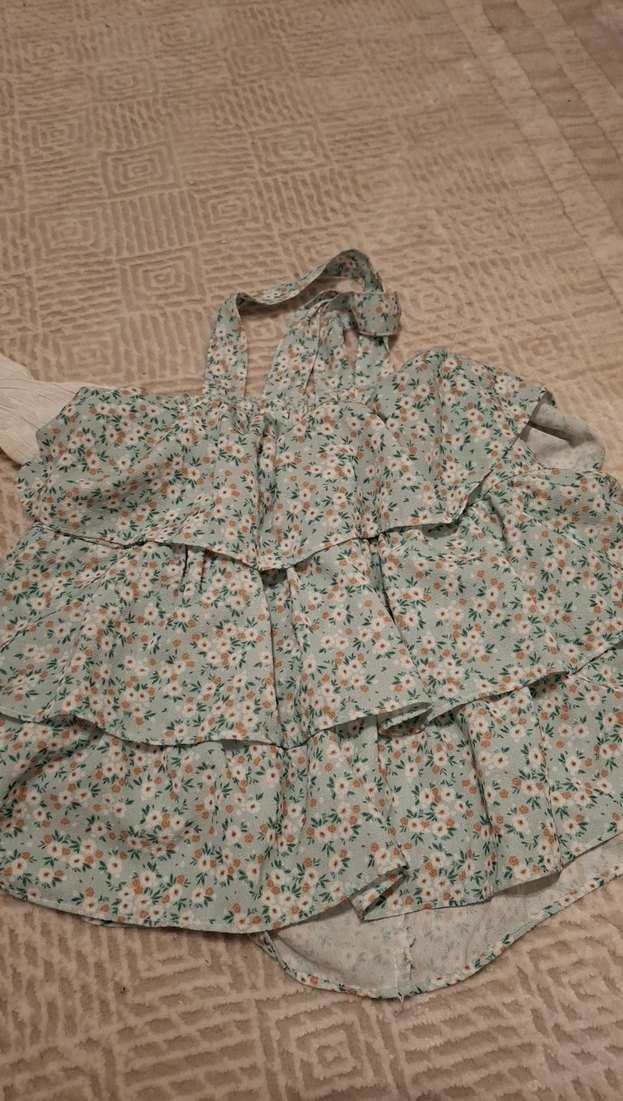 Çiçek Desenli elbise - Görsel 3