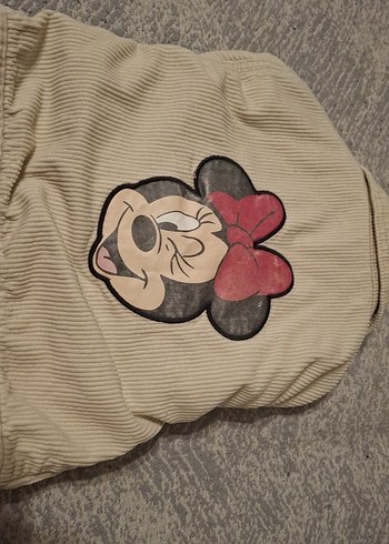 Kız Çocuk Bej Düğmeli Ceket - Görsel 4