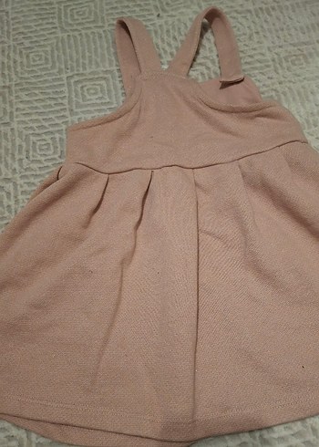 Nakışlı Bej Kız Çocuk Triko Elbise - Görsel 3