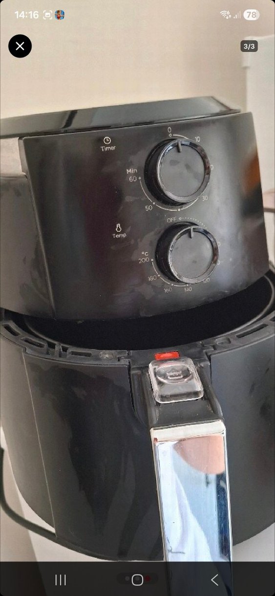 Siyah Ayarlı Fritöz ve Izgara - Görsel 3