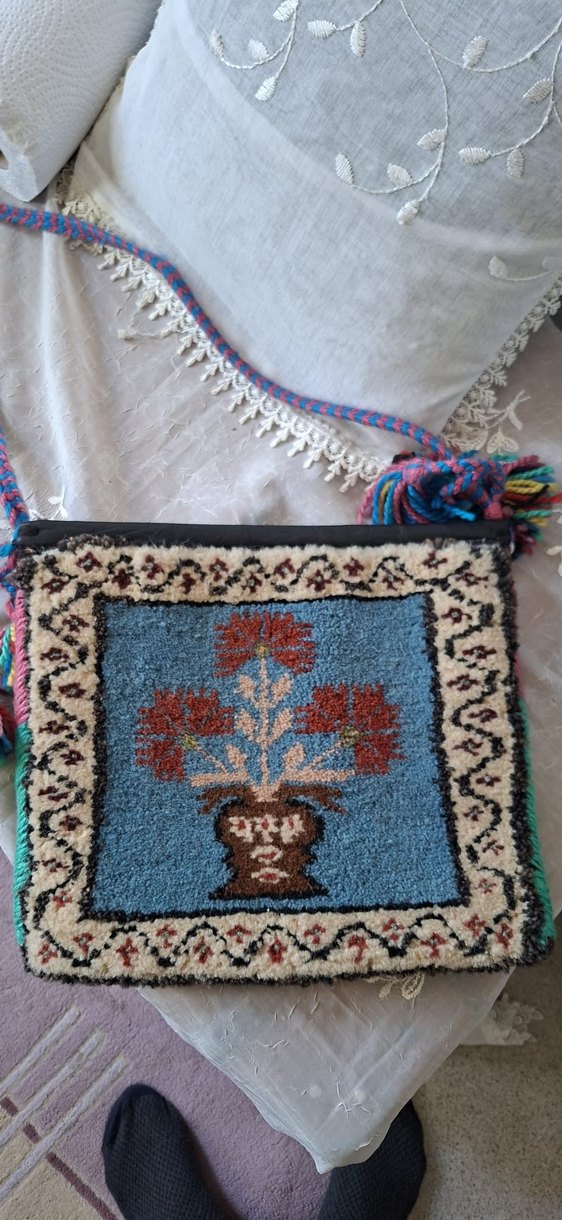 halı el dokuma çanta - Görsel 4