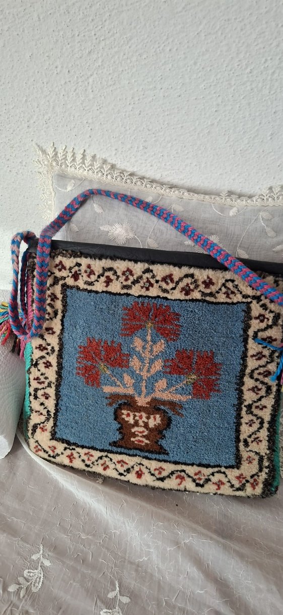 halı el dokuma çanta - Görsel 2