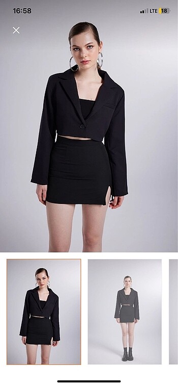 holly lolly crop blazer ceket