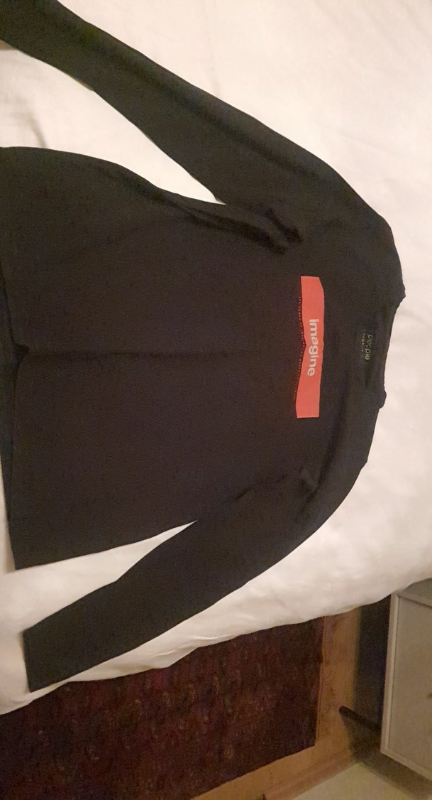 Siyah Uzun Kollu Tişört - Görsel 3