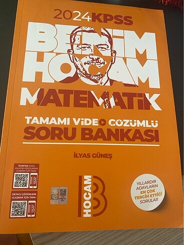 Benim hocam matematik tamamı çözümlü soru bankası kpss