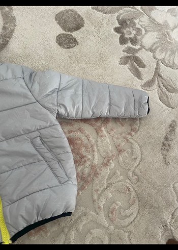 Kapüşonlu Gri Erkek Çocuk Mont - Görsel 6