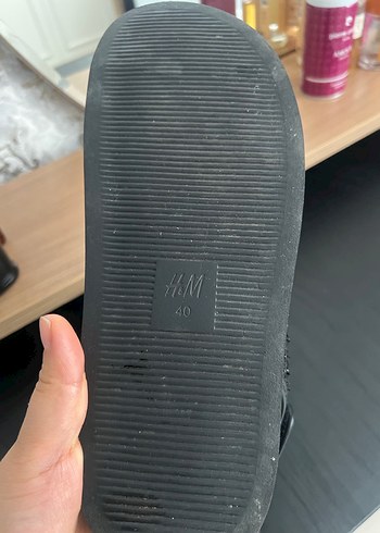 Tokalı Siyah Desenli Kadın Platform Sandalet - Görsel 4