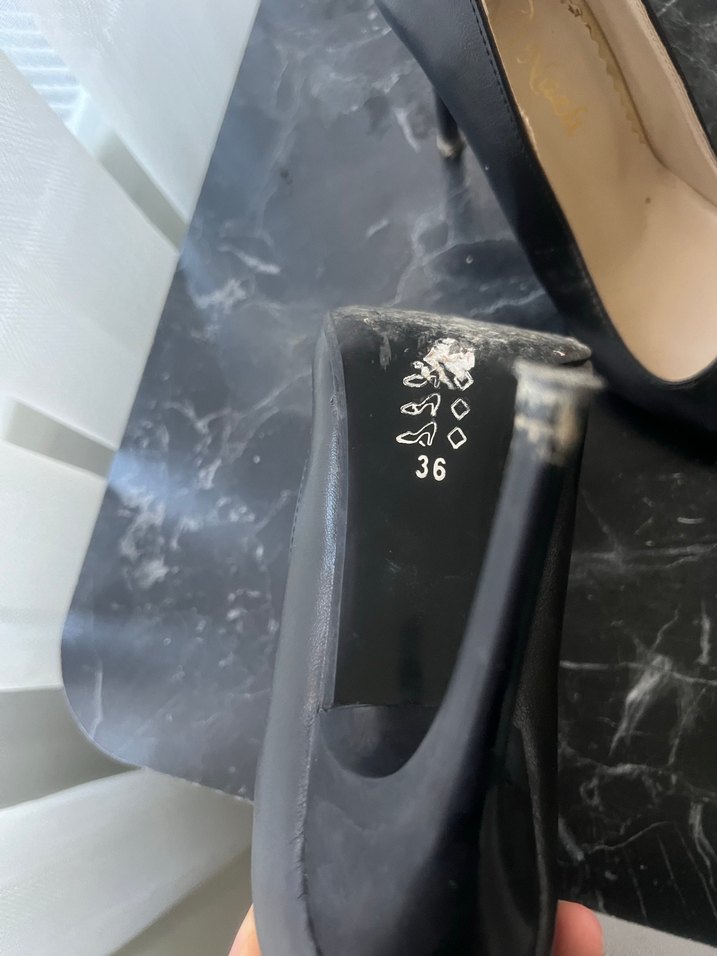 Kadın Siyah Yılan Desenli Stiletto - Görsel 2