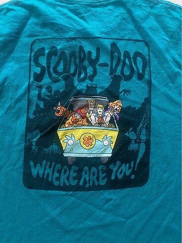 xl Beden turkuaz Renk Scooby-Doo American Vintage Tee